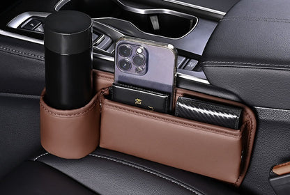 Car leather cup holder gap bag