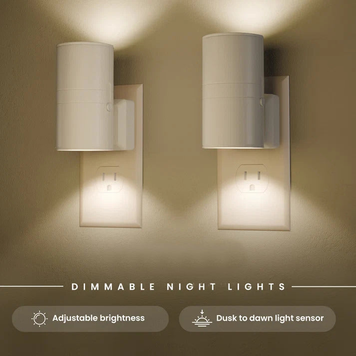 Modern LED Night Light Plug Into Wall with Light Sensor