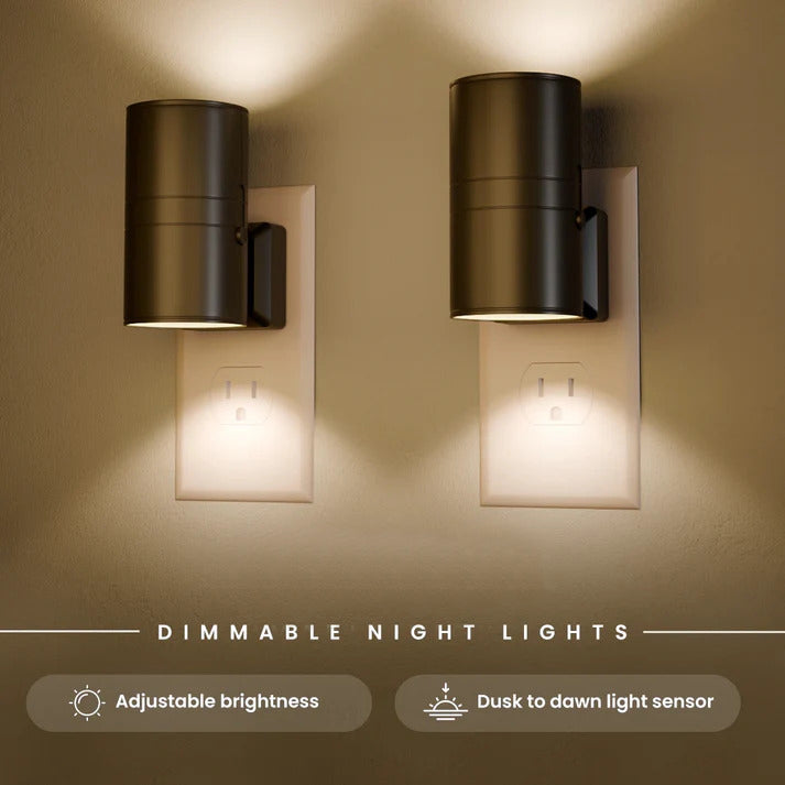 Modern LED Night Light Plug Into Wall with Light Sensor