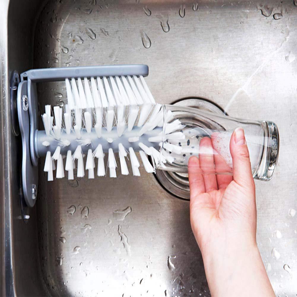 2 In 1 Cup Scrubber Glass Cleaner
