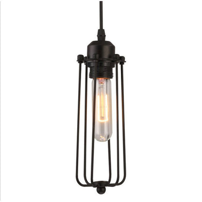 Vintage Industrial Black Iron Pendant Light