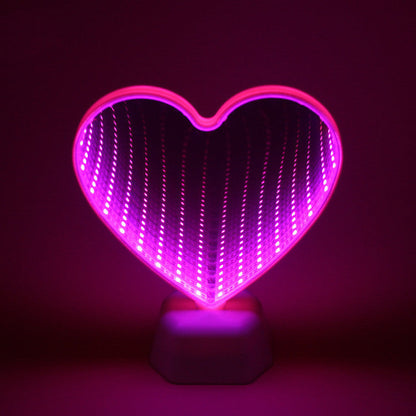 Creative Double-Sided Love Tunnel LED Mirror Light
