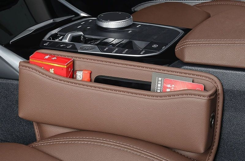 Car leather cup holder gap bag