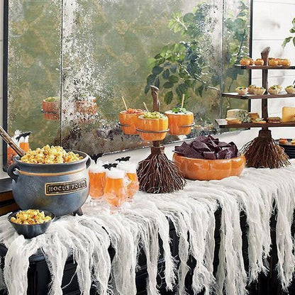 Halloween Pumpkin Snack Bowl | Broom Rack Party Decoration & Home Decor