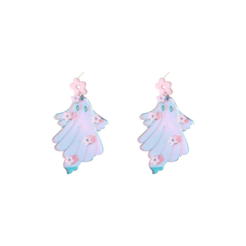 Halloween Earrings | Spooky Flower Laser-Cut Jewelry