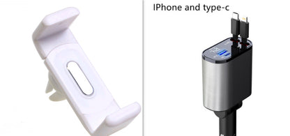 4 in 1 Retractable Car Charger