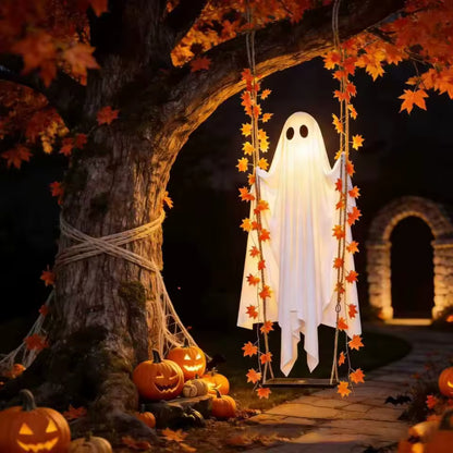 5-Foot Light-Up Swinging Ghost with Remote Control