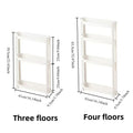 Behind The Door Storage Cabinet Bathroom and Kitchen Storage Rack Multi-layer Narrow Cabinet Space Saving Trolley Storage Rack