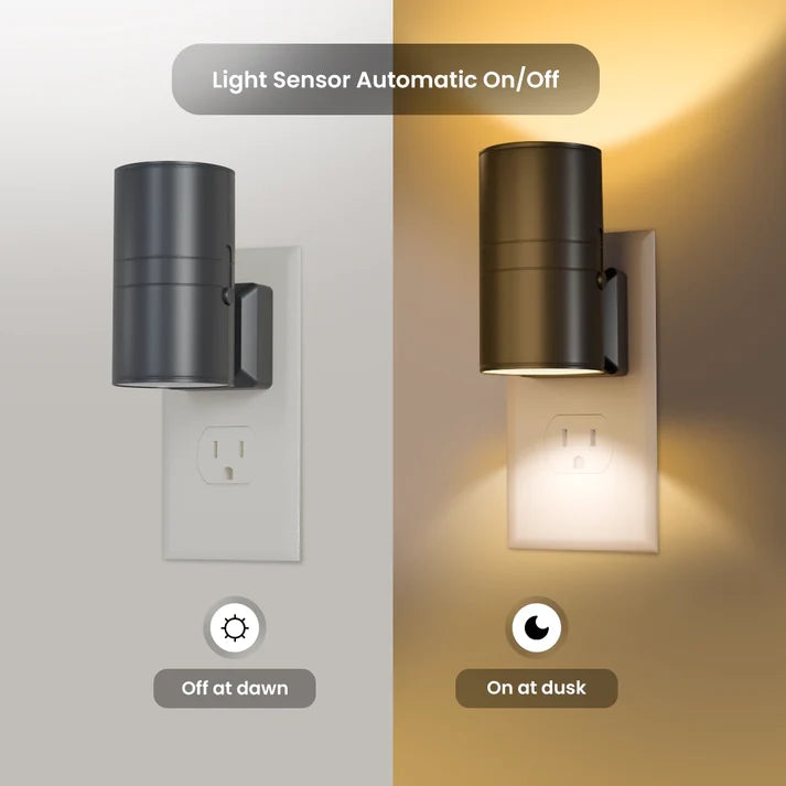 Modern LED Night Light Plug Into Wall with Light Sensor
