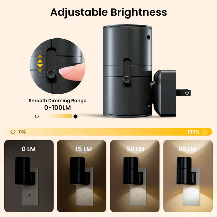 Modern LED Night Light Plug Into Wall with Light Sensor