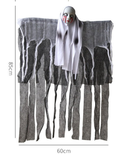 Halloween Skull Ghost Decoration | Haunted House Horror Hanging Prop