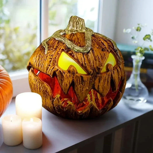 Halloween Scary Pumpkin With Lights